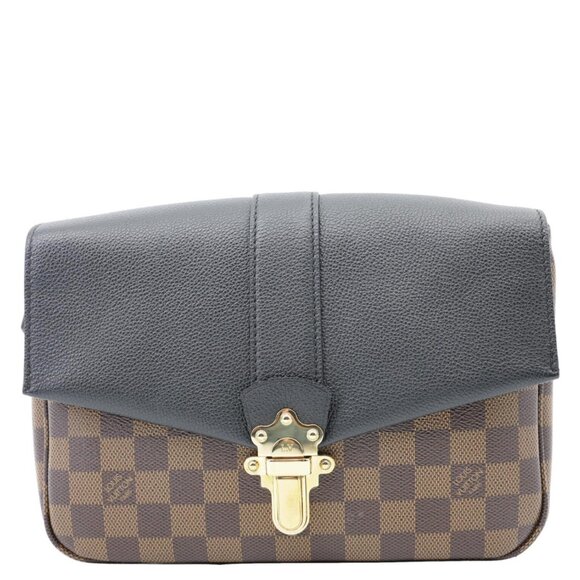 Louis Vuitton  Clapton Damier Ebene Shoulder Bag Black - Picture 3 of 12